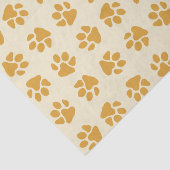 Paw Prints Gold Seidenpapier (Ausschnitt)
