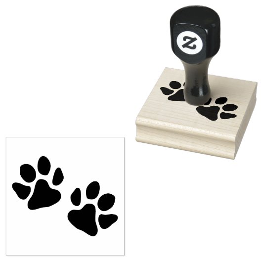 Paw Prints Gummistempel (Stempel)