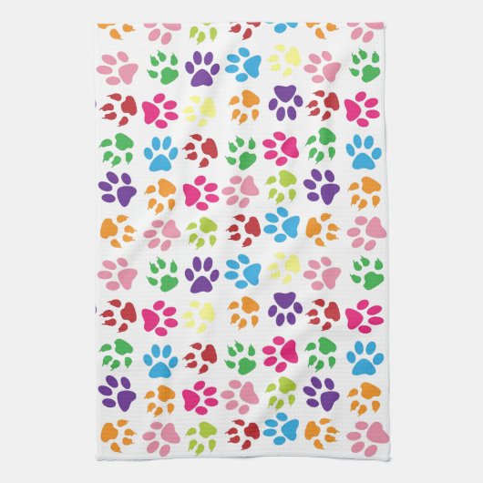 Paw Prints Handtuch (Vertikal)