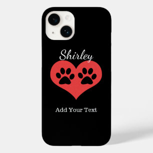 Paw Prints in meinem Herzen von Shirley Taylor Case-Mate iPhone 14 Hülle
