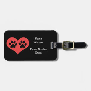 Paw Prints in meinem Herzen von Shirley Taylor Gepäckanhänger