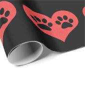 Paw Prints in meinem Herzen von Shirley Taylor Geschenkpapier (Rolleneckpunkt)