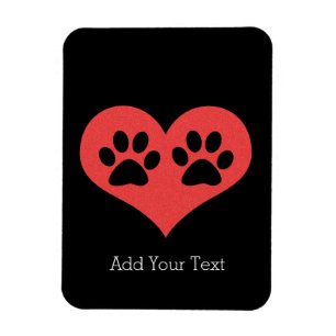 Paw Prints in meinem Herzen von Shirley Taylor Magnet
