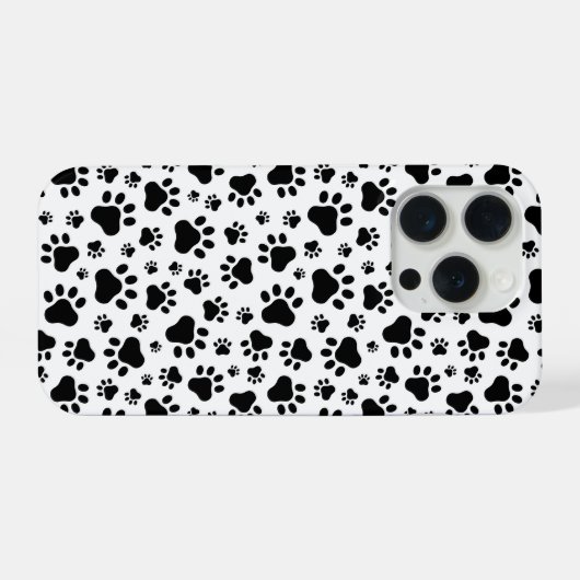 Paw Prints IPhone 15 Pro Case iPhone Hülle (Rückseite (Horizontal))