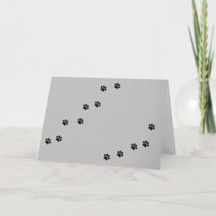 Paw Prints Karte