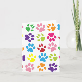 Paw Prints Karte