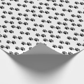 Paw Prints Katzen-Tiermuster Geschenkpapier (Ecke)