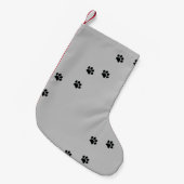 Paw Prints Kleiner Weihnachtsstrumpf (Vorderansicht (hängend))