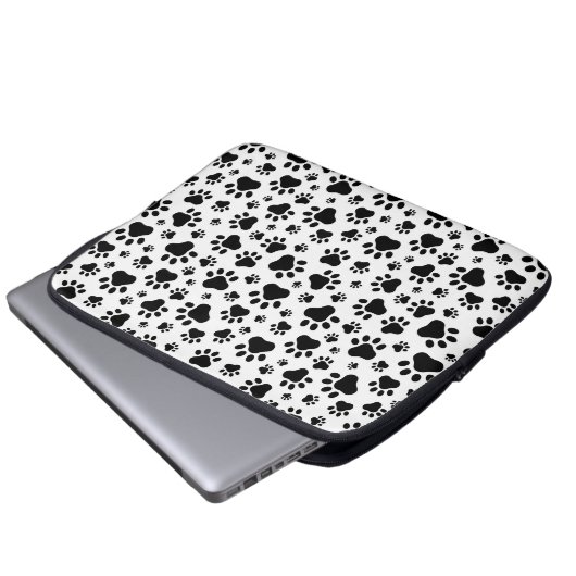Paw Prints Laptop Sleeve (Vorne Knopf)