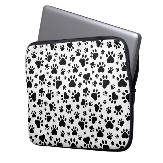Paw Prints Laptop Sleeve (Vorderseite Links)