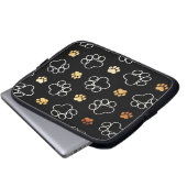 Paw Prints Laptopschutzhülle (Vorne Knopf)