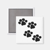 Paw Prints Magnet (Vorderseite/Rückseite)