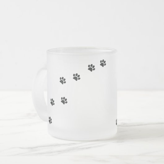Paw Prints Mattglastasse (Vorderseite Links)