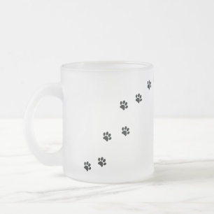 Paw Prints Mattglastasse
