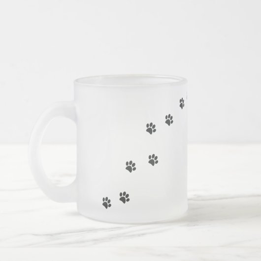 Paw Prints Mattglastasse (Links)