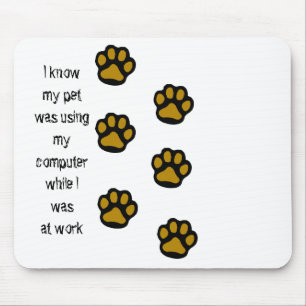 Paw Prints Mousepad