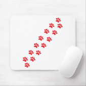 Paw Prints Mousepad (Mit Mouse)