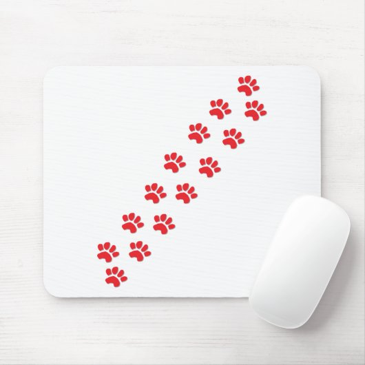 Paw Prints Mousepad (Mit Mouse)