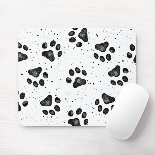 Paw Prints Mousepad (Mit Mouse)
