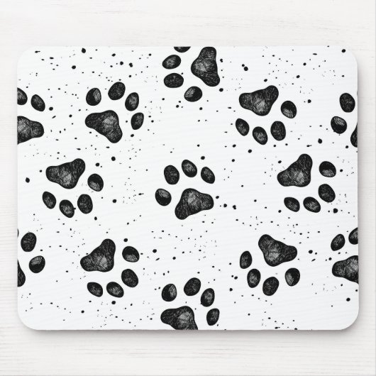 Paw Prints Mousepad (Vorne)