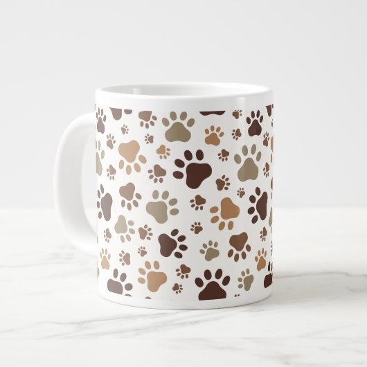 Paw Prints Mug Jumbo-Tasse (Vorderseite Links)