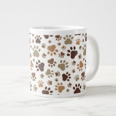 Paw Prints Mug Jumbo-Tasse (Vorderseite Rechts)