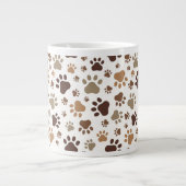Paw Prints Mug Jumbo-Tasse (Vorderseite)