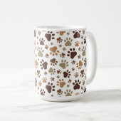 Paw Prints Mug Kaffeetasse (VorderseiteRechts)