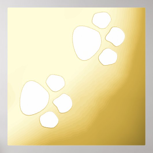 Paw Prints Muster Schlafzimmerbeleuchtung Niedlich Foliendrucke (Vorderseite)