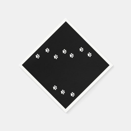 Paw Prints Napkins Serviette (Ecke)