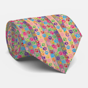 Paw Prints Necktie Krawatte