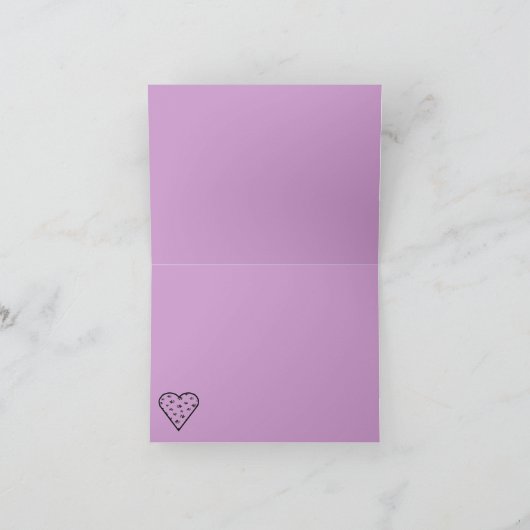 Paw Prints Note Card with Name (Innenseite)