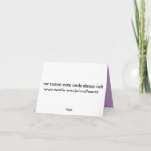 Paw Prints Note Card with Name (Rückseite)