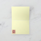 Paw Prints Note Card with Name Karte (Innenseite)