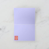 Paw Prints Note Card with Name Karte (Innenseite)