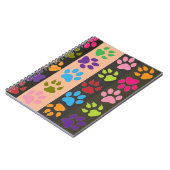 Paw Prints-Notebook Notizblock (Linke Seite)