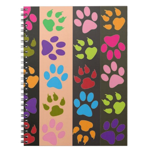 Paw Prints-Notebook Notizblock (Vorderseite)