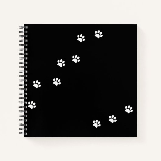 Paw Prints-Notebook Notizblock (Vorderseite)