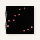 Paw Prints Notizblock (Vorderseite)