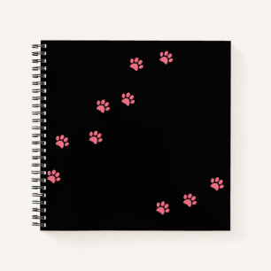 Paw Prints Notizblock