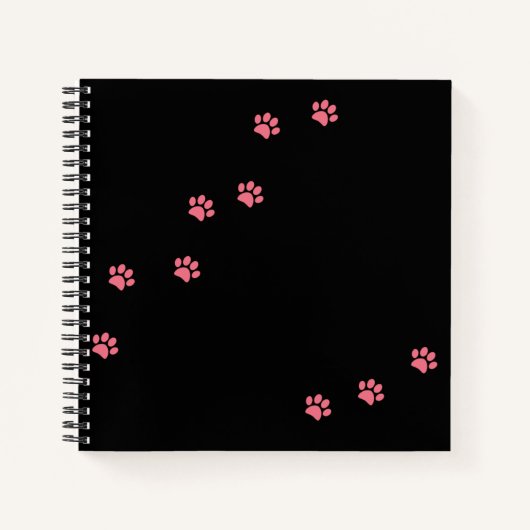 Paw Prints Notizblock (Vorderseite)