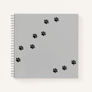 Paw Prints Notizblock