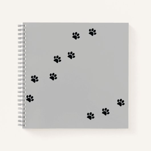 Paw Prints Notizblock (Vorderseite)