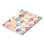 Paw Prints Notizblock (Rotiert)