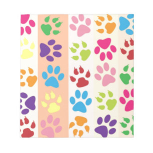 Paw Prints Notizblock