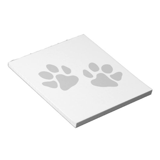 Paw Prints Notizblock (angewinkelt)