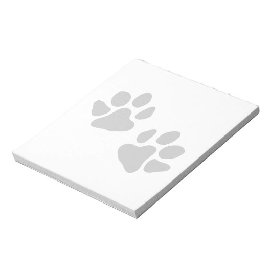 Paw Prints Notizblock (Rotiert)