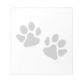 Paw Prints Notizblock (Vorderseite)