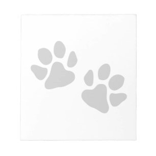 Paw Prints Notizblock
