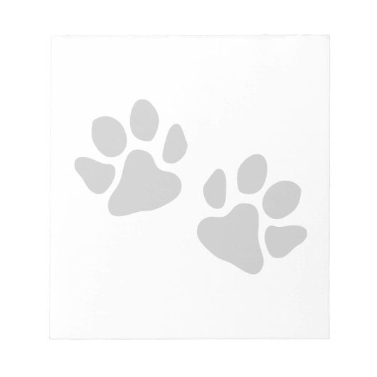 Paw Prints Notizblock (Vorderseite)